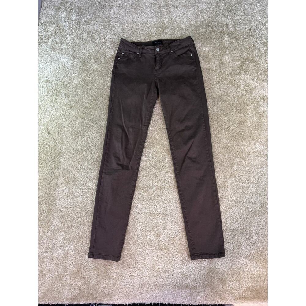Celebrity Pink Jayden Skinny Jeans Women's 5/27 Brown Stretch Low-Rise D378